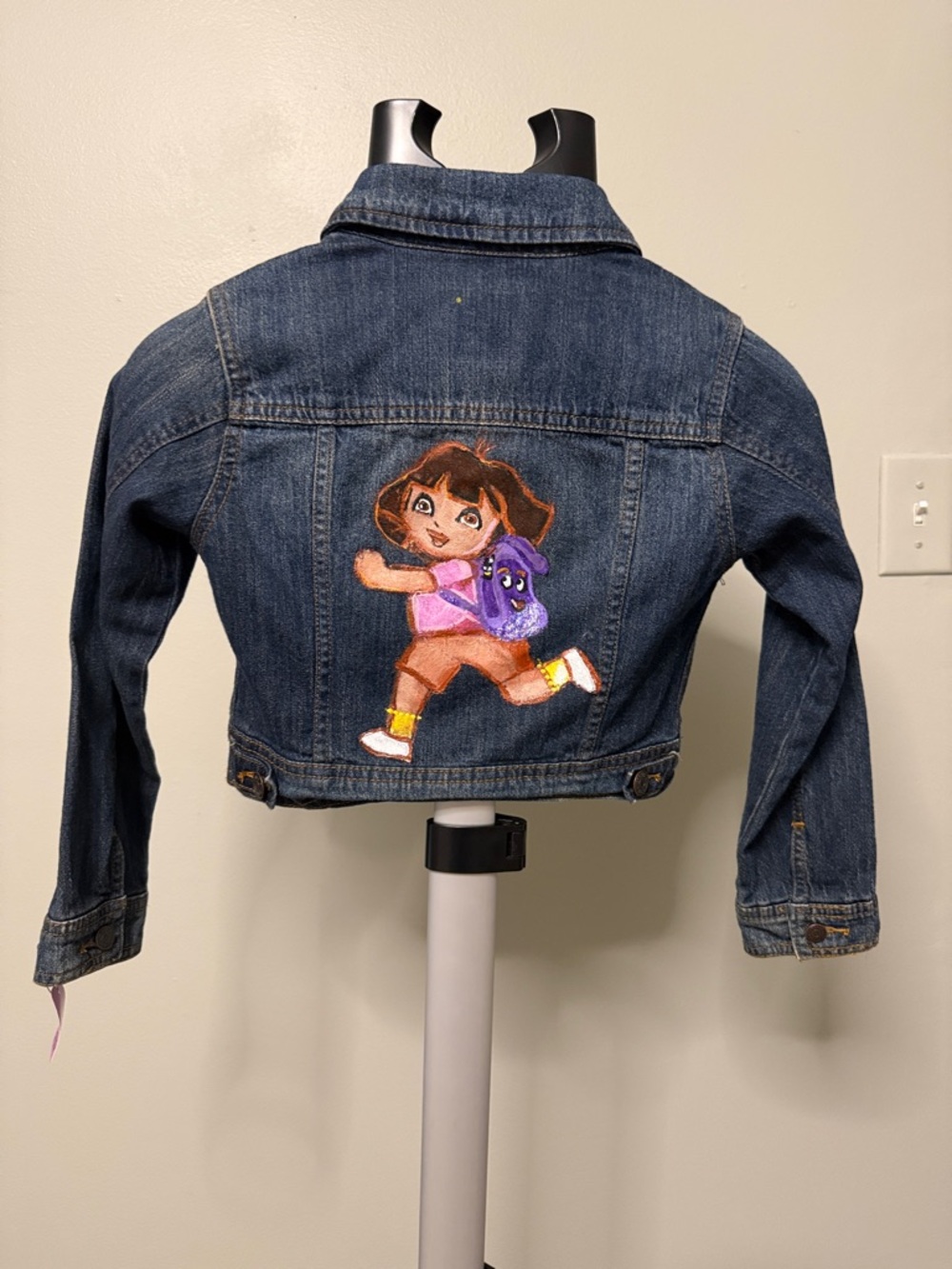 Kids Denim Hand Painted Jacket